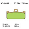 Vesrah VD-969 VD-969/2 SRJL-XX Brake Pads Brembo GP4-RR Vesrah VD-969 VD-969/2 SRJL-XX Brake Pads Brembo GP4-RR