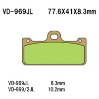 Vesrah VD-969 VD-969/2 SRJL-XX Brake Pads Brembo GP4-RR