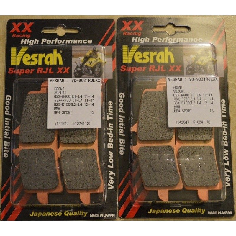 Vesrah VD-9031 SRJL-XX Brake Pads GSX-R1000/750/600, RSV4, 675R