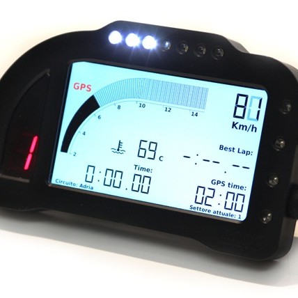 i2M Chrome Full Color LCD Dash & GPS Lap Timer - Honda, Kawasaki i2M Chrome Full Color LCD Dash & GPS Lap Timer - Honda, Kawasaki