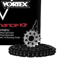 Vortex / EK 520 Conversion Chain and Aluminum Sprocket Kit - All Makes