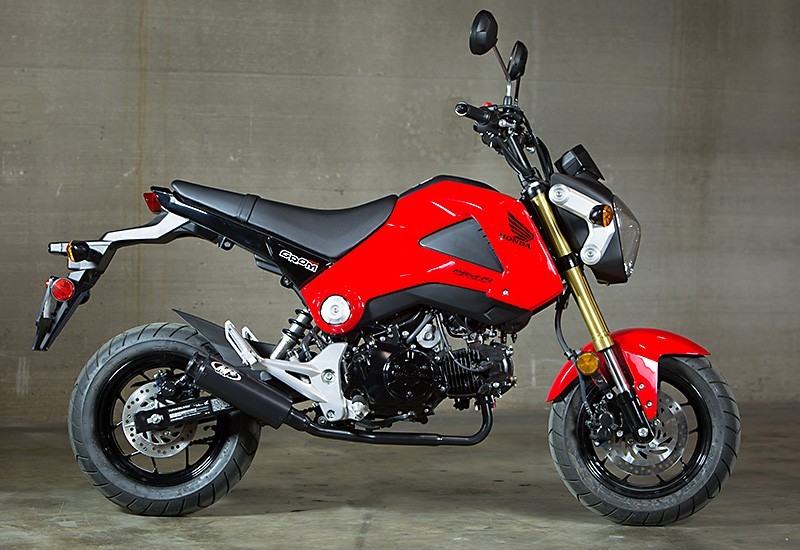 M4 Racing Black Full System with Low Mount Muffler 2014-2020 Honda MSX125 Grom