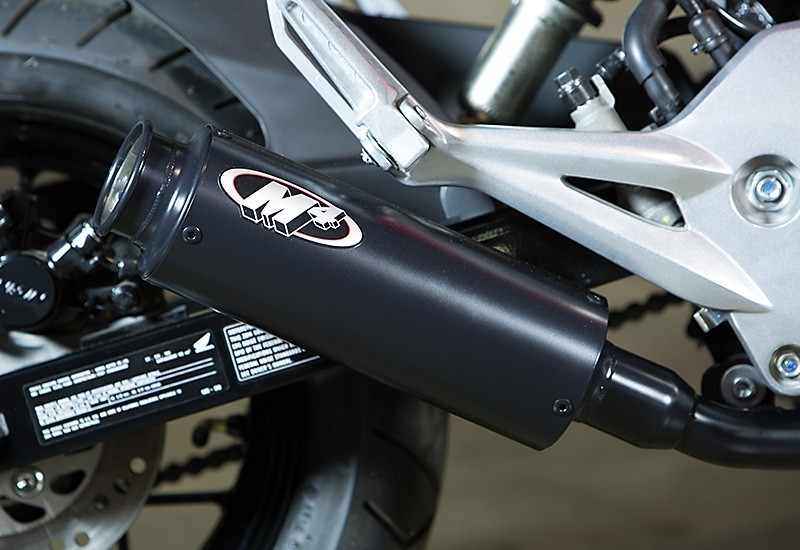 M4 Racing Black Full System with Low Mount Muffler 2014-2020 Honda MSX125 Grom