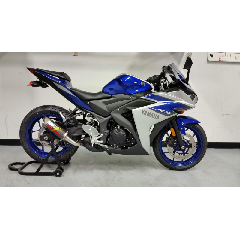 Graves Motorsports Cat-Back Slip-On Exhaust - 2015-2023 Yamaha YZF-R3 Graves Motorsports Cat-Back Slip-On Exhaust - 2015-2023 Yamaha YZF-R3
