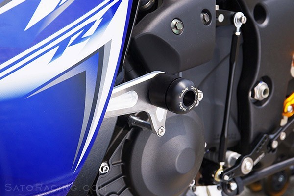 Sato Racing No-Cut Frame Sliders for 2009-2014 Yamaha YZF-R1