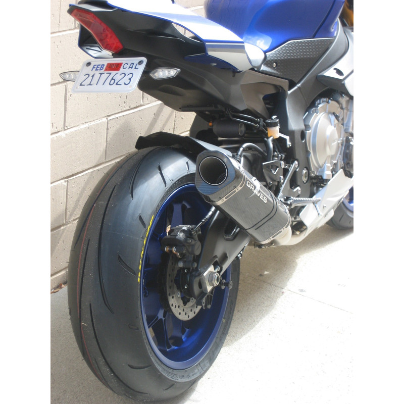 Graves Motorsports 2015-2023 Yamaha R1 / R1M Cat Eliminator Exhaust System Graves Motorsports 2015-2023 Yamaha R1 / R1M Cat Eliminator Exhaust System