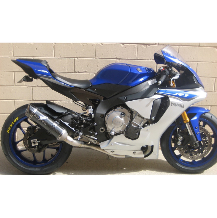 Graves Motorsports 2015-2023 Yamaha R1 / R1M Cat Eliminator Exhaust System Graves Motorsports 2015-2023 Yamaha R1 / R1M Cat Eliminator Exhaust System