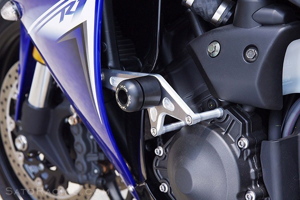 Sato Racing No-Cut Frame Sliders for 2009-2014 Yamaha YZF-R1