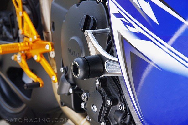 Sato Racing No-Cut Frame Sliders for 2009-2014 Yamaha YZF-R1