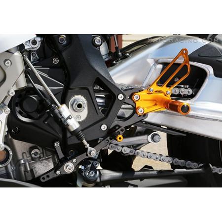 Sato Racing Race Concept RearSets - Gold  2015+ BMW S1000RR