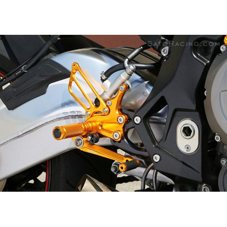 Sato Racing Race Concept RearSets - Gold  2015+ BMW S1000RR