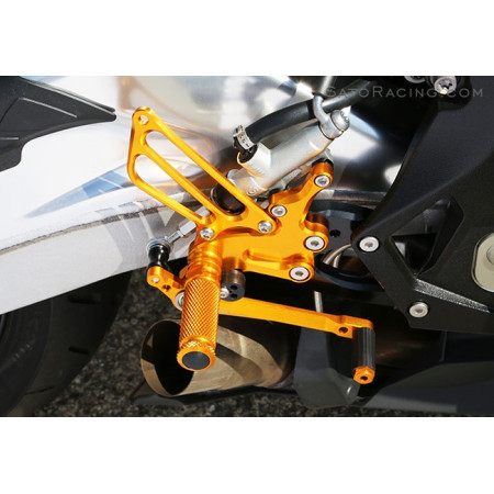 Sato Racing Race Concept RearSets - Gold  2015+ BMW S1000RR