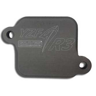 Graves Motorsports Smog Block Off Plates for the Yamaha YZF-R3