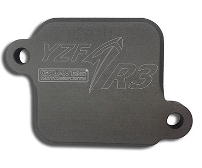 Graves Motorsports Smog Block Off Plates for the Yamaha YZF-R3