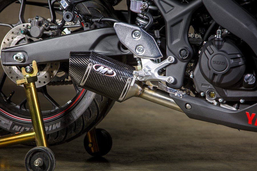M4 Street Slayer Carbon Fiber Slip On - 2015-2023 Yamaha YZF-R3 M4 Street Slayer Carbon Fiber Slip On - 2015-2023 Yamaha YZF-R3