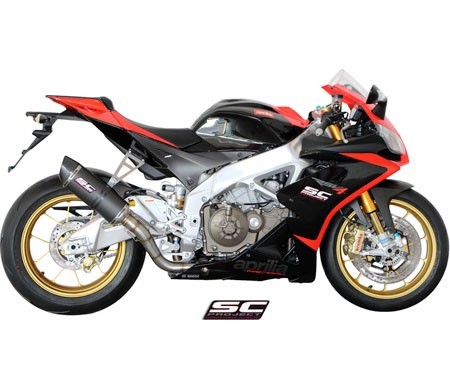 SC-Project 2009-2014 Aprilia RSV4 Matte Carbon Oval Exhaust
