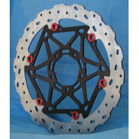 Braketech Steel 320 x 5mm Supermoto Front Brake Rotor - Honda, KTM, Suzuki, Aprilia, Kawasaki, Husqvarna, Yamaha