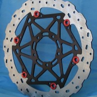 Braketech Steel 320 x 5mm Supermoto Front Brake Rotor - Honda, KTM, Suzuki, Aprilia, Kawasaki, Husqvarna, Yamaha Braketech Steel 320 x 5mm Supermoto Front Brake Rotor - Honda, KTM, Suzuki, Aprilia, Kawasaki, Husqvarna, Yamaha