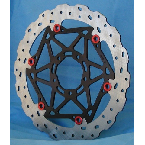 Braketech Steel 320 x 5mm Supermoto Front Brake Rotor - Honda, KTM, Suzuki, Aprilia, Kawasaki, Husqvarna, Yamaha