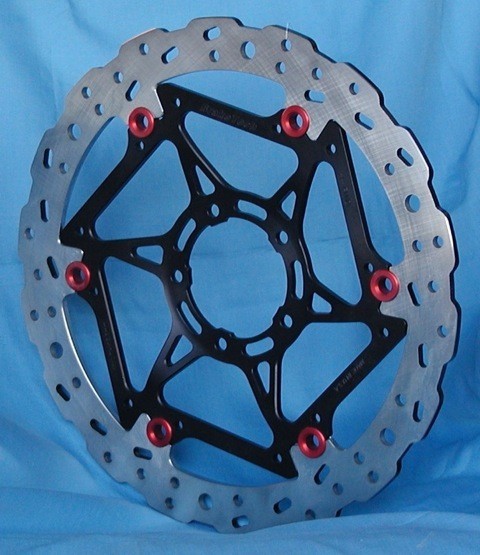 Braketech Steel 320 x 5mm Supermoto Front Brake Rotor - Honda, KTM, Suzuki, Aprilia, Kawasaki, Husqvarna, Yamaha
