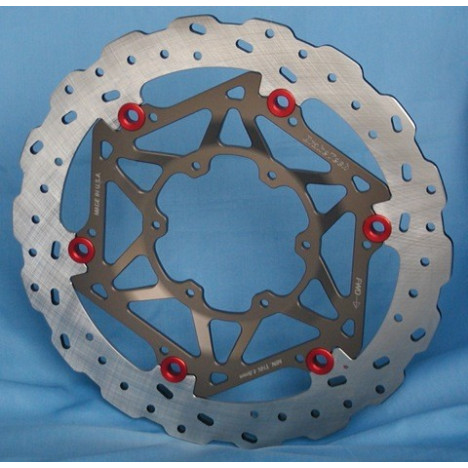 Braketech Steel 320 x 5mm Supermoto Front Brake Rotor - Honda, KTM, Suzuki, Aprilia, Kawasaki, Husqvarna, Yamaha