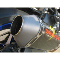 Graves Motorsports Yamaha YZF-R1 FZ-10 MT-10 Cat Back Slip-On Exhaust - Carbon