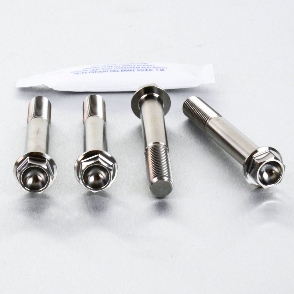 2006- 4x Kawasaki Titanium Brake Caliper Bolts ZZR1400