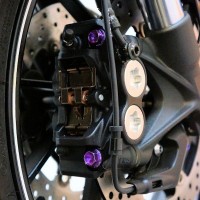 Pro-Bolt Titanium Front Brake Caliper Mount Bolt Kit, Kawasaki, Suzuki, Yamaha. Pro-Bolt Titanium Front Brake Caliper Mount Bolt Kit, Kawasaki, Suzuki, Yamaha.