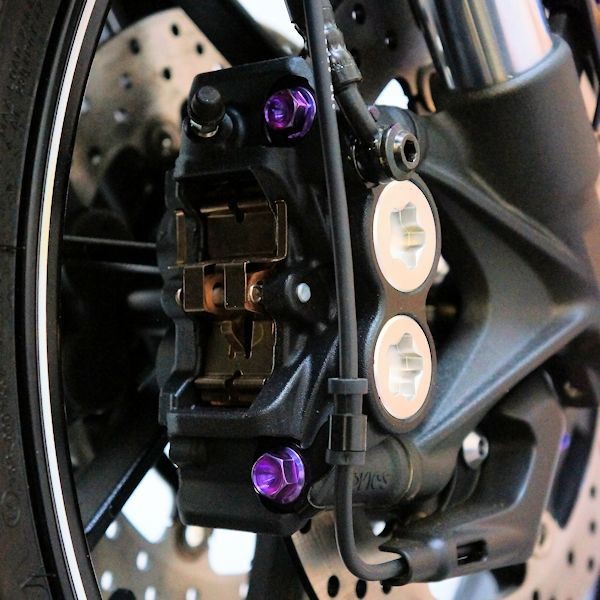 Pro-Bolt Titanium Front Brake Caliper Mount Bolt Kit, Kawasaki, Suzuki, Yamaha.