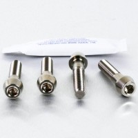 Pro-Bolt Titanium Front Axle Pinch Bolt Set For, Yamaha, Kawasaki, Ducati, Triumph,