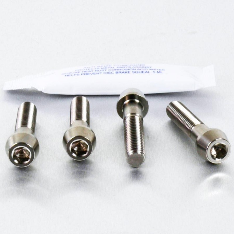 Pro-Bolt Titanium Front Axle Pinch Bolt Set For, Yamaha, Kawasaki, Ducati, Triumph,