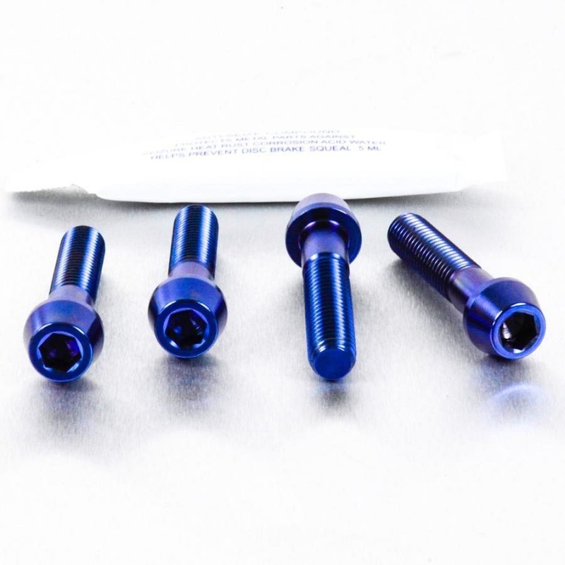 Pro-Bolt Titanium Front Axle Pinch Bolt Set For, Yamaha, Kawasaki, Ducati, Triumph,