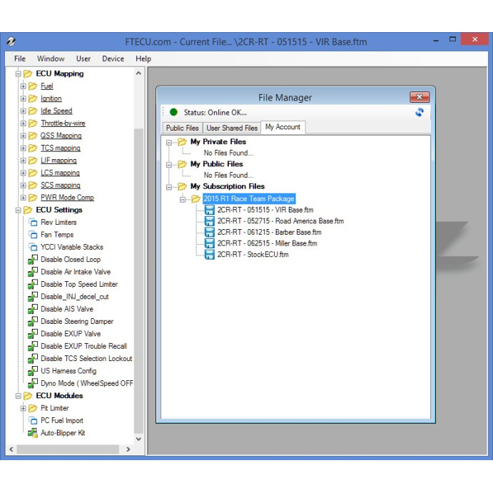 FT-ECU 2015-2017 Yamaha YZF-R1 Race Team YEC ECU Package (Professional) FT-ECU 2015-2017 Yamaha YZF-R1 Race Team YEC ECU Package (Professional)