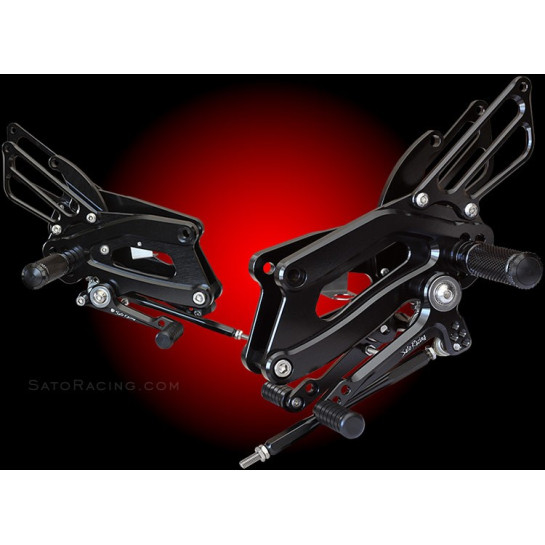 Sato Racing "Street Friendly" Adjustable Rearsets 2015-2018 YAMAHA YZF-R3 (YZF-R25) MT-03 / MT-25