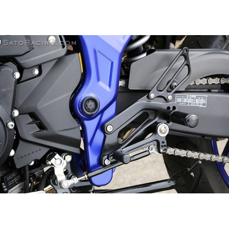 Sato Racing "Street Friendly" Adjustable Rearsets 2015-2018 YAMAHA YZF-R3 (YZF-R25) MT-03 / MT-25