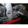 Woodcraft Complete Rearset for Aprilia RSV4 APRC, Tuono V4 2009-2016 - Clear Anodized