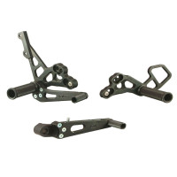 Woodcraft Rearset Kit - Suzuki GSX-R1000 (2009-2016) and GSX-R600/750 (2011-2023)