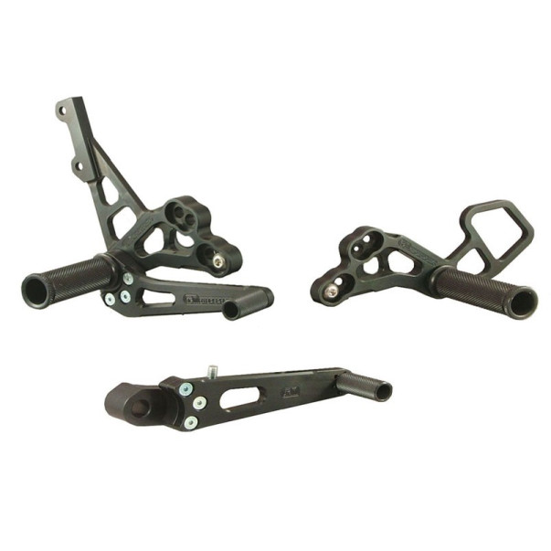 Woodcraft Rearset Kit - Suzuki GSX-R1000 (2009-2016) and GSX-R600/750 (2011-2023)