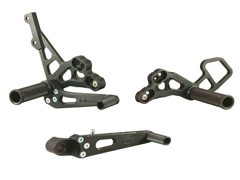 Woodcraft Rearset Kit - Suzuki GSX-R1000 (2009-2016) and GSX-R600/750 (2011-2023)