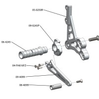 Woodcraft Rearset Kit - Suzuki GSX-R1000 (2009-2016) and GSX-R600/750 (2011-2023) Woodcraft Rearset Kit - Suzuki GSX-R1000 (2009-2016) and GSX-R600/750 (2011-2023)