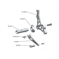 Woodcraft Rearset Kit - Suzuki GSX-R1000 (2009-2016) and GSX-R600/750 (2011-2023)