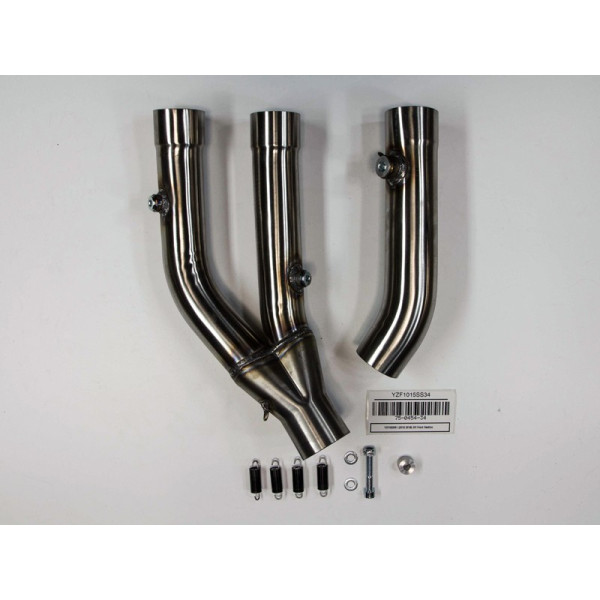 Hindle 3/4 Exhaust System with Titanium Muffler/Black Carbon Tip - Yamaha YZF-R1 (2015 - 2016) Hindle 3/4 Exhaust System with Titanium Muffler/Black Carbon Tip - Yamaha YZF-R1 (2015 - 2016)