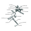 Woodcraft Standard Shift Rearset Kit - Yamaha YZF-R6 (2006-2016)