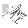Woodcraft Standard Shift Rearset Kit - Yamaha YZF-R6 (2006-2016)