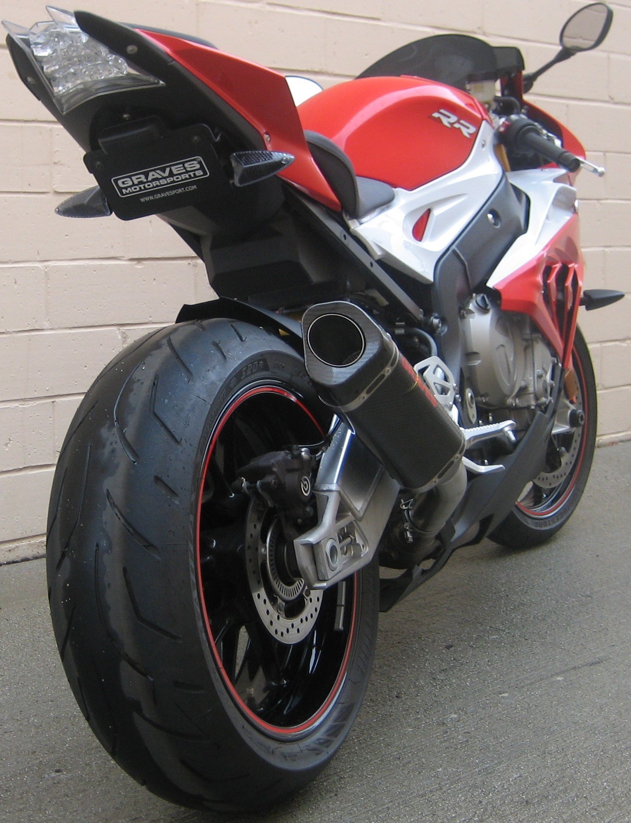 Graves Motorsports 2015-2016 BMW S1000RR Carbon Cat Back Slip-On Exhaust