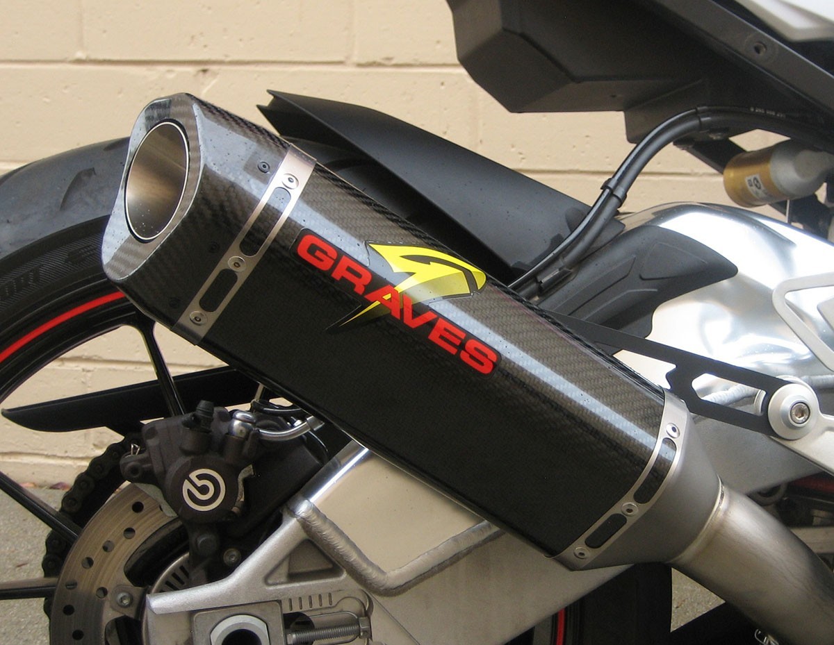 Graves Motorsports 2015-2016 BMW S1000RR Carbon Cat Back Slip-On Exhaust