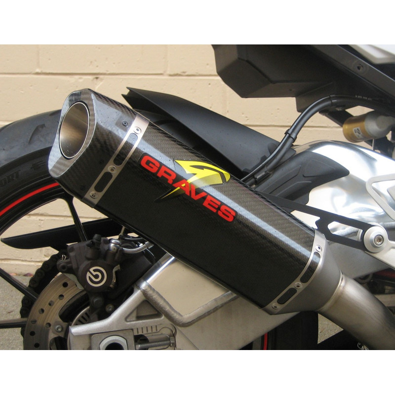 Graves Motorsports 2015-2016 BMW S1000RR Carbon Cat Back Slip-On Exhaust