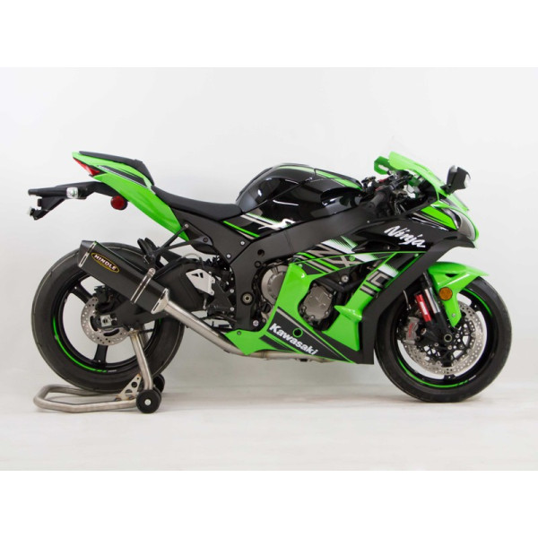 Hindle Full Exhaust System with Evolution Polished SS Muffler - Kawasaki ZX-10R (2016+)
