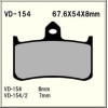 VESRAH VD-154RJL BRAKE PAD KIT 