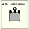 VESRAH VD-354 SRJL-17 BRAKE PAD KIT FOR KAWASAKI